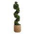 GloboStar® Artificial Garden GIUSEPPE 20800 Διακοσμητικό Πολυεστερικό Τσιμεντένιο Κασπώ Γλάστρα - Flower Pot Καφέ Φ35 x Υ33cm - ledmania.gr