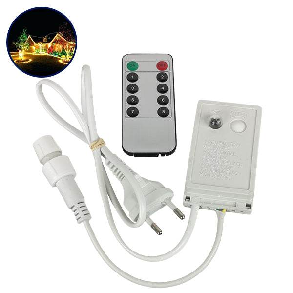 Ασύρματος Controller Αδιάβροχος IP44 AC/DC 230 Volt για έως 100 μέτρα Φωτοσωλήνα LED GloboStar 22639 - ledmania.gr