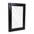 GloboStar® MAKEUP MIRROR-60x90-5 Μοντέρνος Καθρέπτης Μακιγιάζ με Πλαίσιο Φυσικού Ξύλου με Διακόπτη On/Off 10 x E27 AC220-240V - Μ60 x Π7 x Υ90cm - Μαύρος Έβενος - ledmania.gr