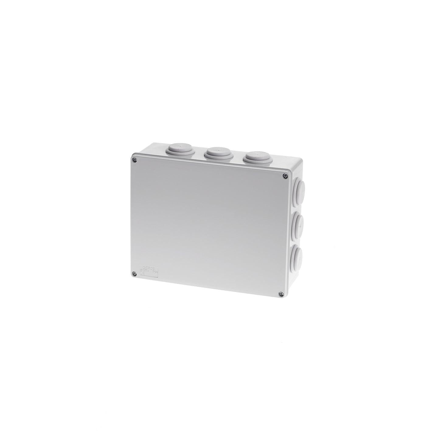 240X190X90 SURF BOX 12 STEPPED GLANDS IP54 - ledmania.gr
