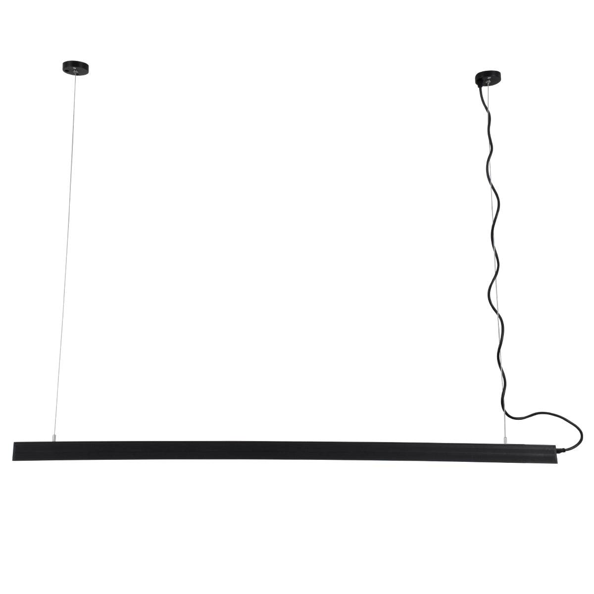 GloboStar® MARKET 61022-P Γραμμικό Κρεμαστό Φωτιστικό Linear LED 18W 2170lm 60° AC 220-240V Μ120 x Π2 x Υ4cm Θερμό Λευκό 2700K - Μαύρο - 3 Years Warranty - ledmania.gr