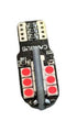 W5W-T10 Canbus Led Λαμπα Αυτοκινήτου- 24SMD 3030-5 watt-600lumens-12Volt Πολύ Φωτεινά Κοκκινο-τεμ.1 - ledmania.gr