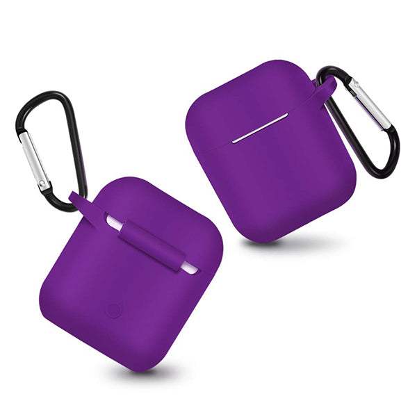 SILICONE CASE FOR AIRPODS TYPE 1 VIOLET - ledmania.gr
