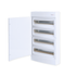 SURFACE MOUNTING ENCLOSURE 72 MODULES WHITE DOORS 4 ROWS - ledmania.gr