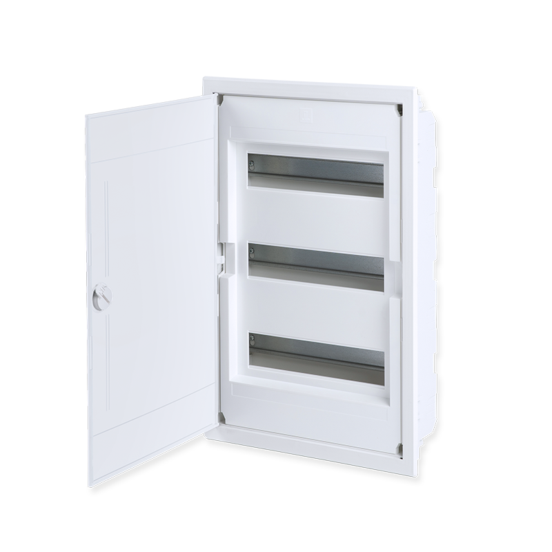 FLUSH MOUNTING 36 MODULES 3 ROWS WHITE DOOR - ledmania.gr