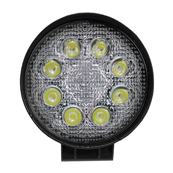 Προβολέας LED Εργασίας Στρογγυλός 24W 10-30V 3360lm 30° Αδιάβροχος IP65 Ψυχρό Λευκό 6000k GloboStar 29999 - ledmania.gr