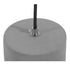 GloboStar® DURANT 01325 Μοντέρνο Industrial Κρεμαστό Φωτιστικό Οροφής Μονόφωτο Γκρι Μπεζ Τσιμέντο Πλέγμα Φ20 x Y35cm - ledmania.gr