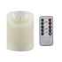 GloboStar® CANDLE 76492 Διακοσμητικό Realistic Κερί με LED Εφέ Κινούμενης Φλόγας - Μπαταρίας 2 x AA (Δεν Συμπεριλαμβάνονται) & Ασύρματο Χειριστήριο IR Θερμό Λευκό 2700K Dimmable Λευκό Φ19 x Υ24cm - ledmania.gr