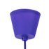 GloboStar® CABLITO 61560 Μοντέρνο Κρεμαστό Φωτιστικό Οροφής Μονόφωτο 1 x E27 Μωβ Σιλικόνης Ανάρτηση με Υφασμάτινο Καλώδιο Φ4 x Υ110cm - ledmania.gr