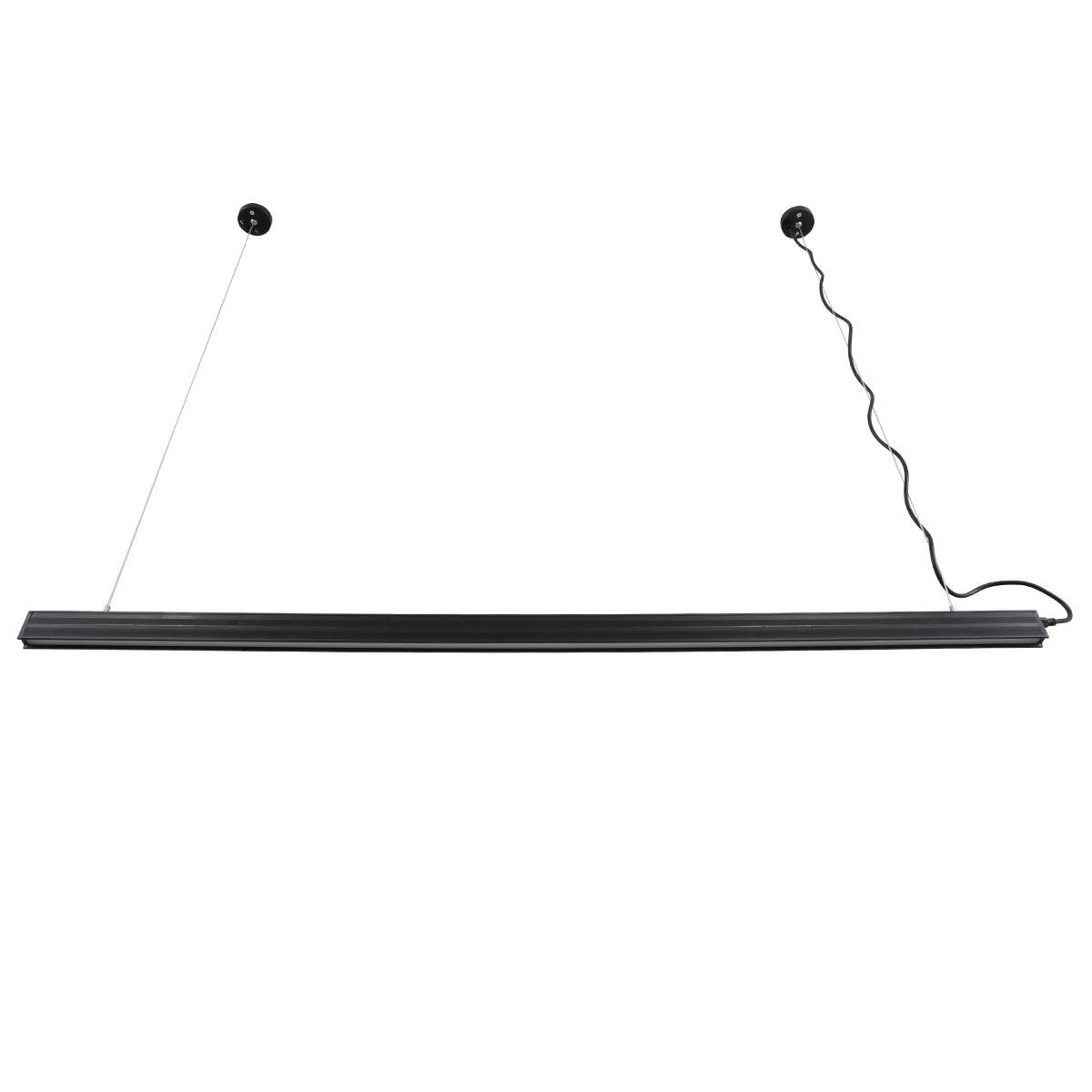GloboStar® MARKET 61022-P Γραμμικό Κρεμαστό Φωτιστικό Linear LED 18W 2170lm 60° AC 220-240V Μ120 x Π2 x Υ4cm Θερμό Λευκό 2700K - Μαύρο - 3 Years Warranty - ledmania.gr