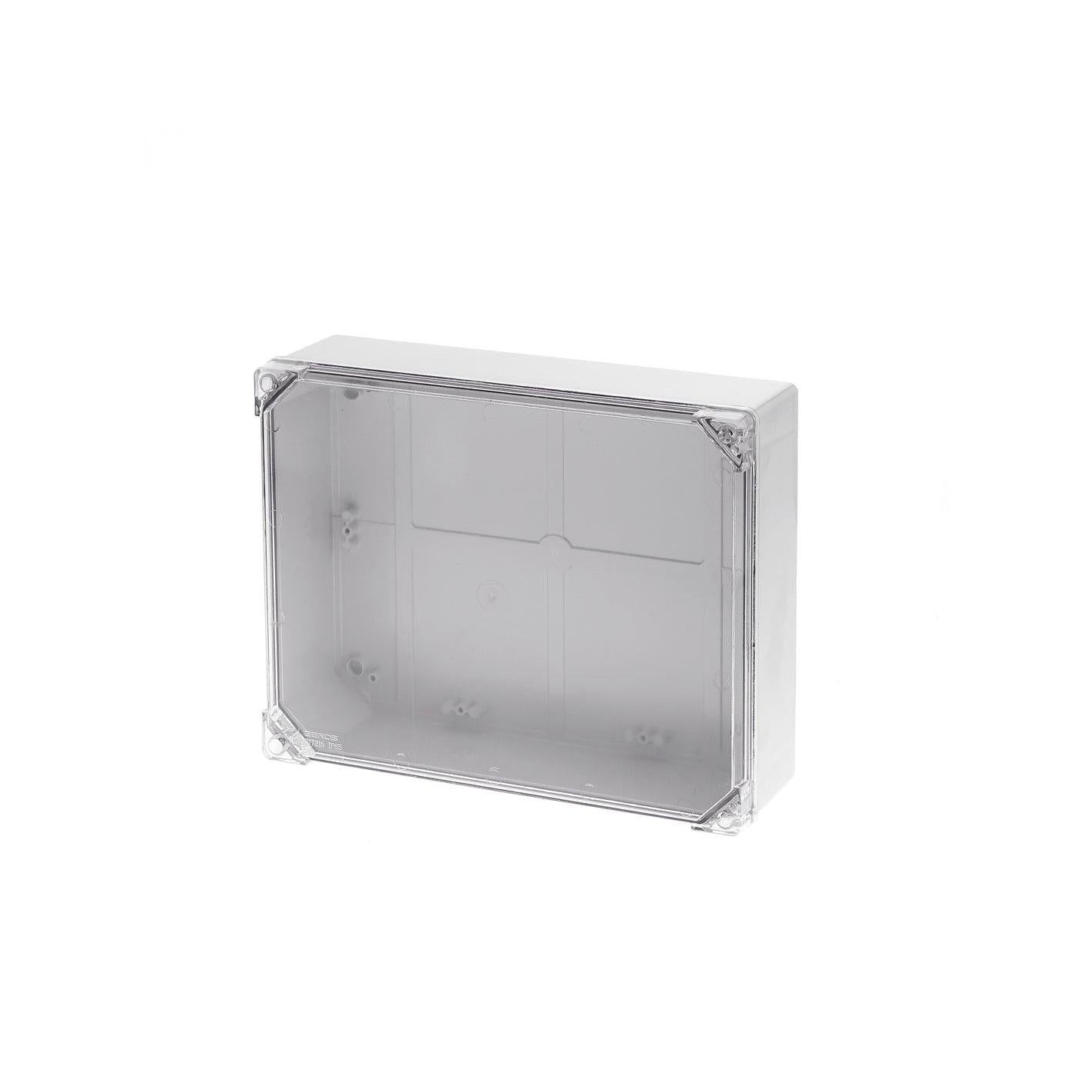 310X240X100 SURF BOX TRANSARENT LID IP65 - ledmania.gr