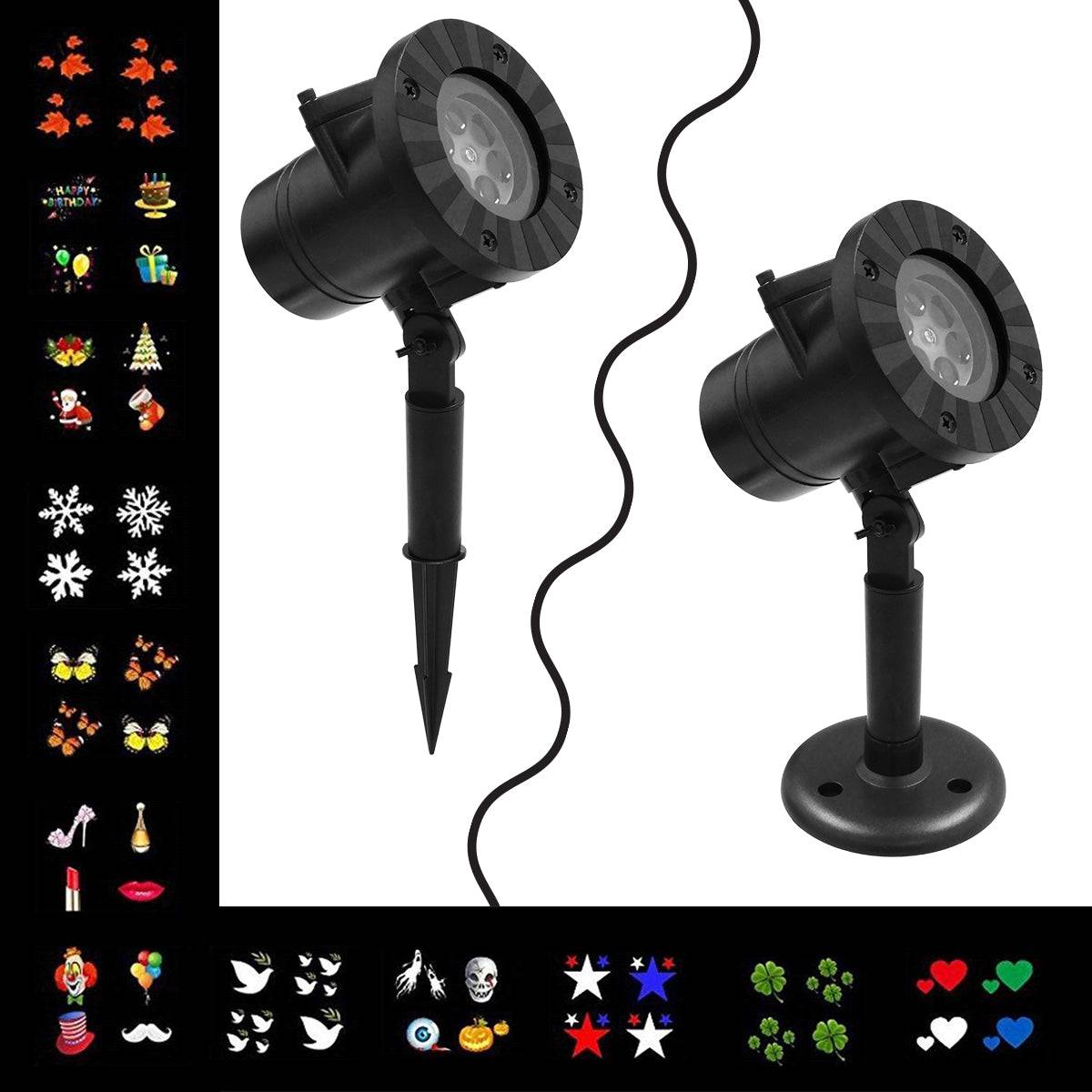 GloboStar® 75599 Προβολάκι Κήπου Καρφωτό - Δαπέδου Epistar LED 6W 300lm 60° AC 230V Αδιάβροχο IP44 RGB με 12 Διαφορετικά Σχέδια Φωτισμού - ledmania.gr