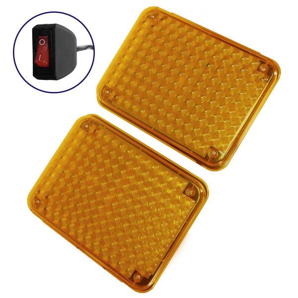 Φώτα Οδικής Βοήθειας STROBO 2 x 134 LED 5mm 40W 10-30V Αδιάβροχα IP65 Πορτοκαλί Εξωτερικά GloboStar 34318 - ledmania.gr