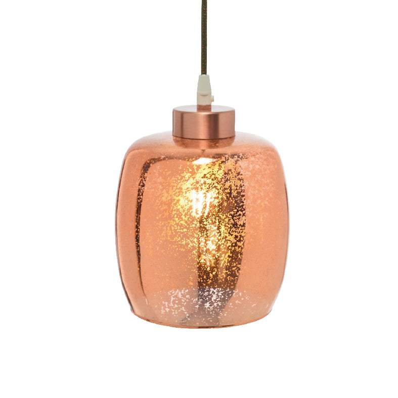 ΓΥΑΛΙ ΧΑΛΚΙΝΟ Φ17 x H18 cm E27 - ledmania.gr