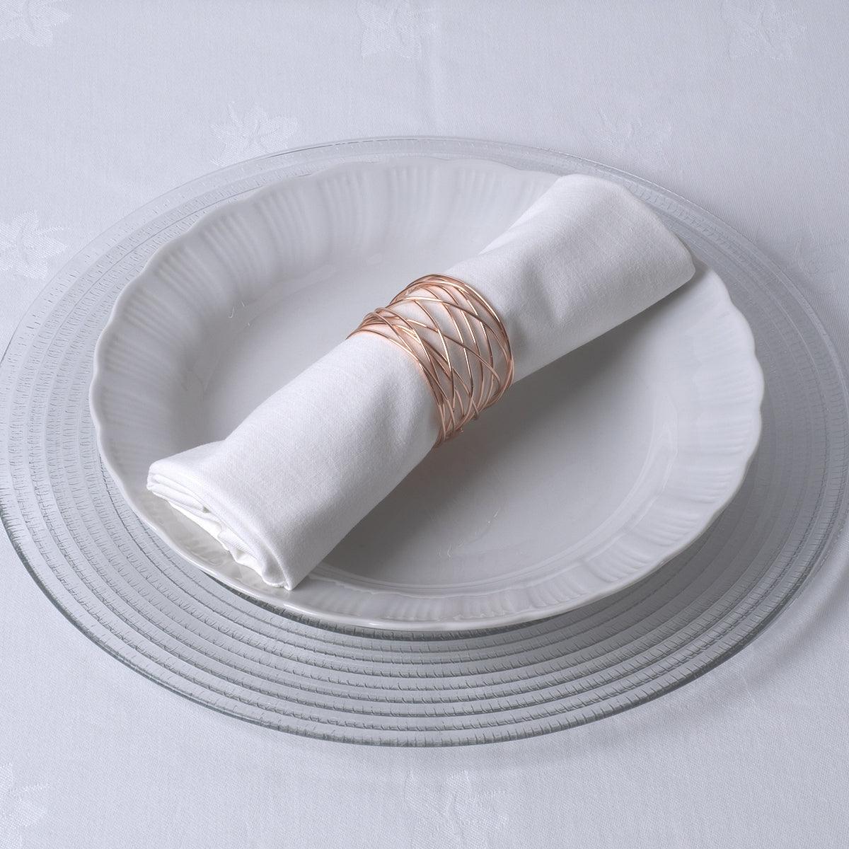GloboStar® GOURMET 35002 Δαχτυλίδι Πετσέτας Μεταλλικό Χάλκινο Φ5 x Υ3.5cm - ledmania.gr