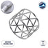 GloboStar® BISTRO 35003 Δαχτυλίδι Πετσέτας Μεταλλικό Ασημί Φ4.5 x Υ3cm - ledmania.gr