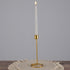 GloboStar® EVELYN 35107 Κηροπήγιο Μεταλλικό Χρυσό Φ9.5 x Υ23.5cm - ledmania.gr