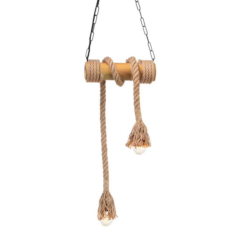 ΚΡΕΜΑΣΤΟ Φ/Σ 2ΧΕ27 BAMBOO+ΣΧΟΙΝΙ 11Χ30ΧΗ160CM max. - ledmania.gr