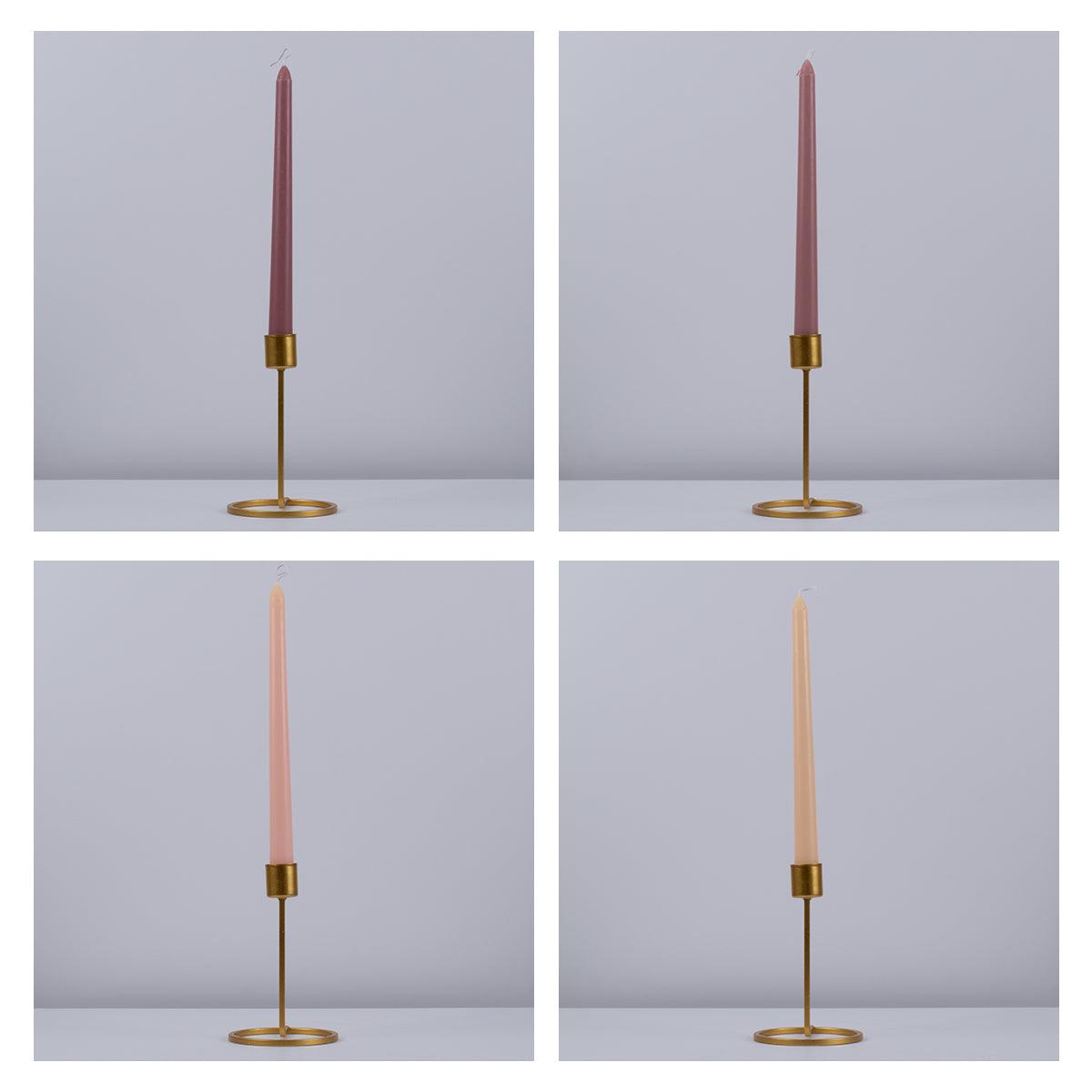 GloboStar® AUTUMN-CALM 35207 ΣΕΤ 4 Αρωματικά Κεριά Κηροπηγίου Παραφίνης με Άρωμα Άγριο Τριαντάφυλλο Πολύχρωμα Μ2 x Π2 x Υ25cm - ledmania.gr