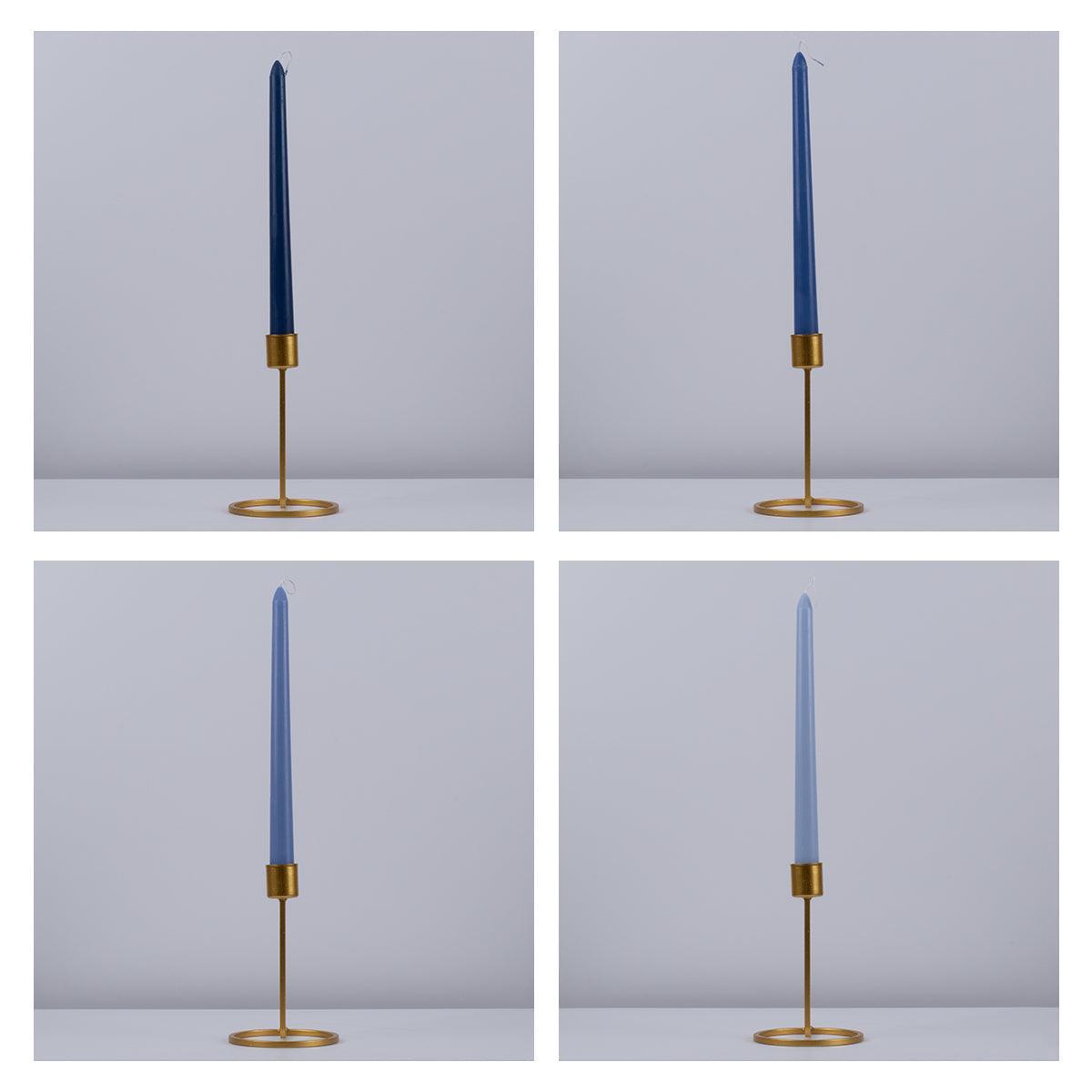 GloboStar® WINTER-SOLITUDE 35208 ΣΕΤ 4 Αρωματικά Κεριά Κηροπηγίου Παραφίνης με Άρωμα Χειμερινός Ωκεανός Πολύχρωμα Μ2 x Π2 x Υ25cm - ledmania.gr