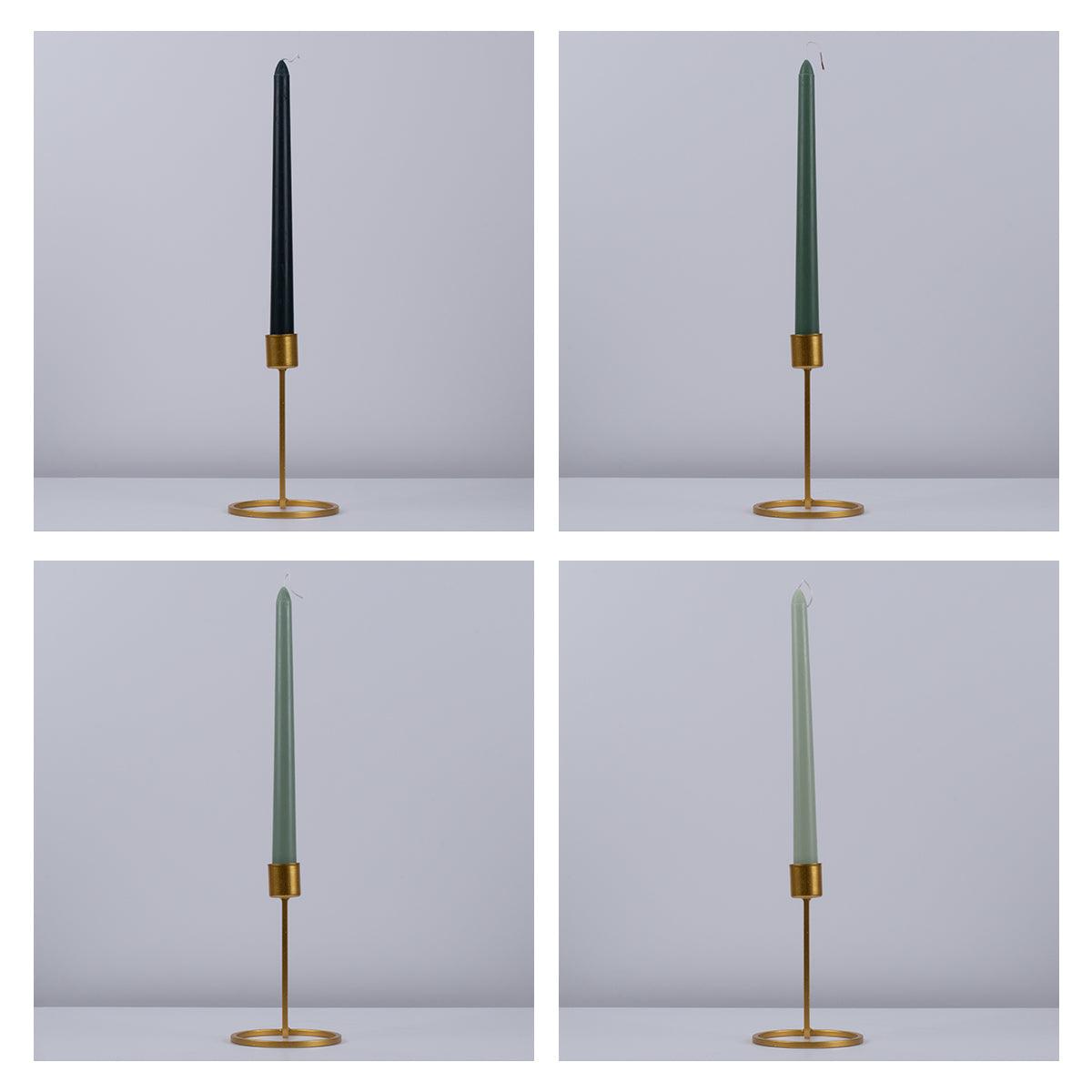 GloboStar® SPRING-FOREST 35210 ΣΕΤ 4 Αρωματικά Κεριά Κηροπηγίου Παραφίνης με Άρωμα Φρεσκάδα Βουνού Πολύχρωμα Μ2 x Π2 x Υ25cm - ledmania.gr