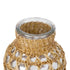 GloboStar® MANDY 35626 Διακοσμητικό Βάζο Γυάλινο Διάφανο με Μπαμπού Φ10.5 x Υ20cm - ledmania.gr