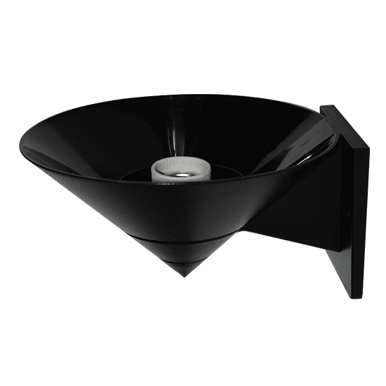 WALL ARM UFO E27 BLACK - ledmania.gr