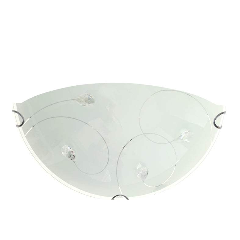 ΑΠΛΙΚΑ 1ΧΕ27 ΜΕ ΚΡΥΣΤΑΛΛΟ Φ30CM - ledmania.gr