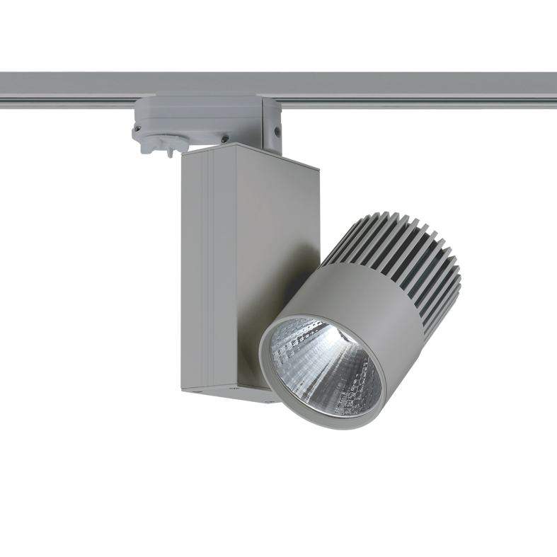 GREY LED TRACK LIGHT 15W 3000K 4WIRES 36° 1100LM 230V Ra80 - ledmania.gr