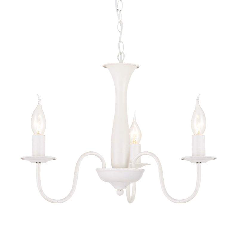 ΚΡΕΜΑΣΤΟ Φ/Σ 3ΧΕ14 ΜΕΤΑΛΛΙΚΟ ΛΕΥΚΟ  Φ49,5ΧΗ89,5CM - ledmania.gr