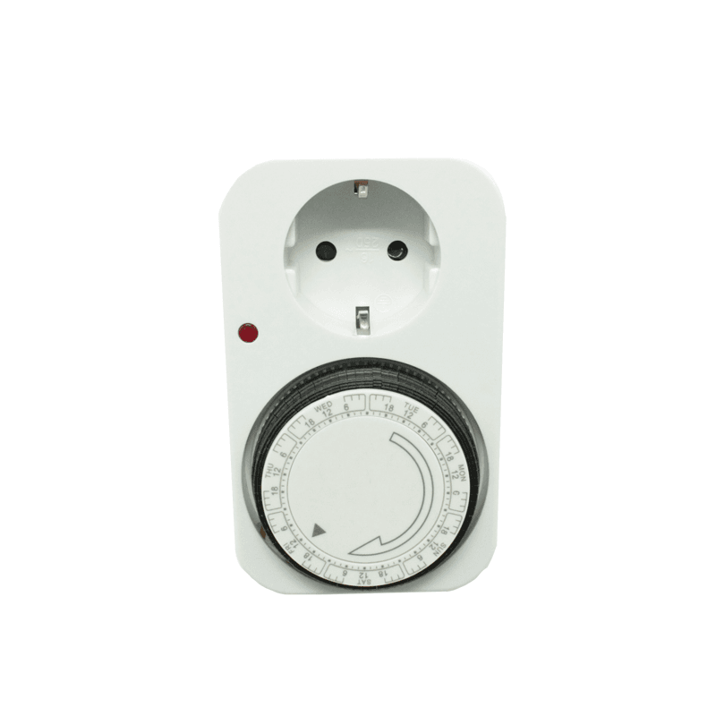 MECHANICAL WEEKLY TIME SWITCH, SCHUKO SOCKET - ledmania.gr