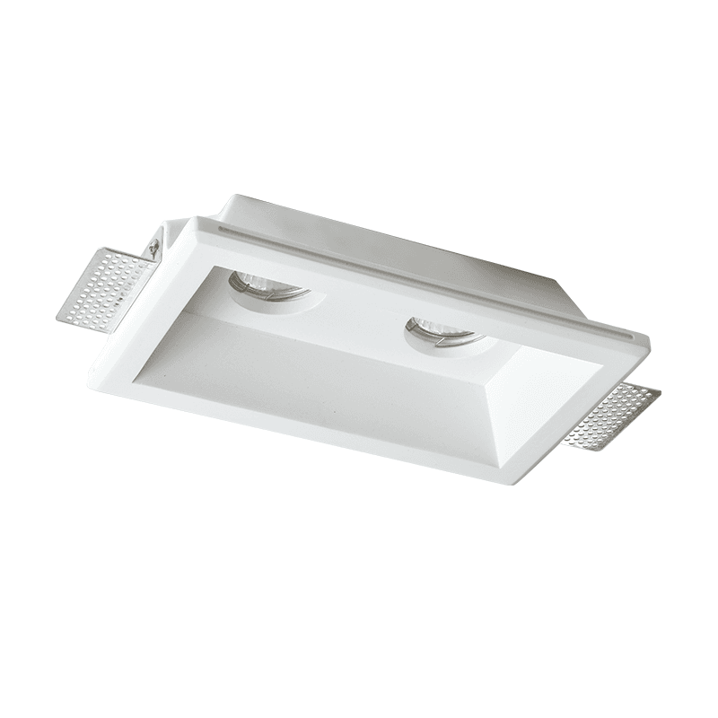 ^ΓΥΨΙΝΟ TRIMLESS ΔΙΠΛΟ ΣΠΟΤ RYAN GU10 - ledmania.gr