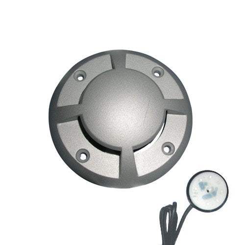 ΚΑΛΥΜΜΑ ΠΛΑΚΕΤΑΣ LED ΜΕ 4 ΤΡΥΠΕΣ  ΓΚΡΙ - ledmania.gr