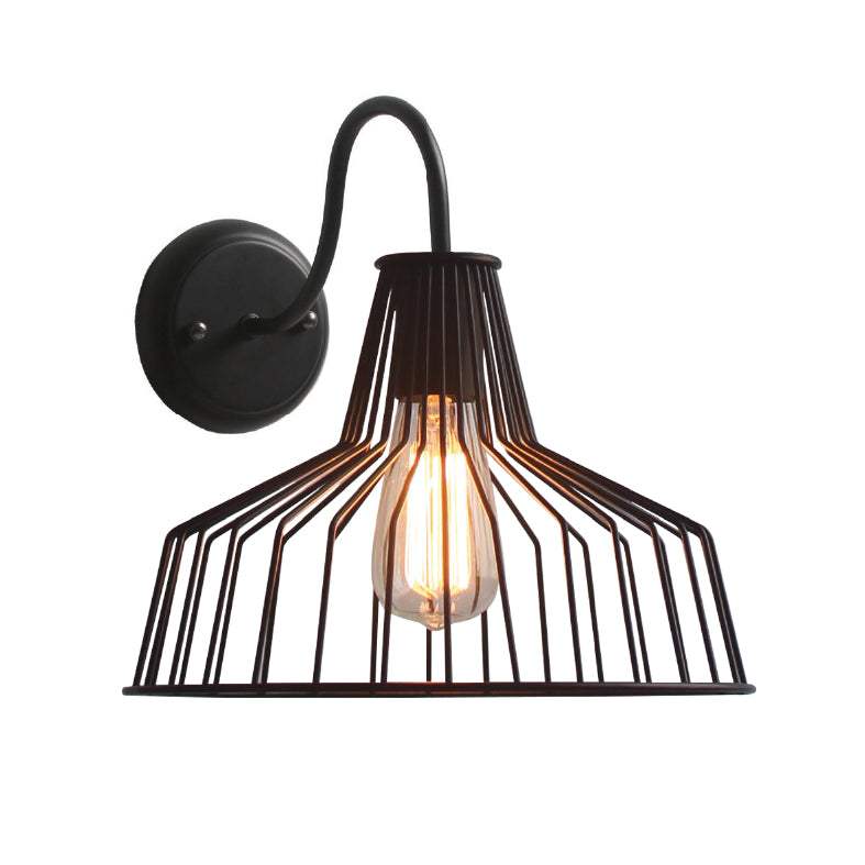 ΑΠΛΙΚΑ ΜΕΤΑΛΛΙΚΗ ΜΑΥΡΗ ΚΑΜΠΑΝΑ 1 Χ Ε27  Φ30CM - ledmania.gr