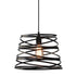 ΜΕΤΑΛΛΙΚΟ Φ/Σ 1XE27 ΜΑΥΡΟ ΜΑΤ ΣΠΙΡΑΛ Φ25CM - ledmania.gr