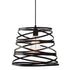 ΜΕΤΑΛΛΙΚΟ Φ/Σ 1XE27 ΜΑΥΡΟ ΜΑΤ ΣΠΙΡΑΛ Φ40CM - ledmania.gr