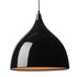 ΜΕΤΑΛΛΙΚΗ ΚΑΜΠΑΝΑ 1ΧΕ27 ΜΑΥΡΗ  Φ35χΗ31cm - ledmania.gr