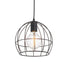 ΜΕΤΑΛΛΙΚΟ ΚΡΕΜΑΣΤΟ Φ/Σ ΜΑΥΡΟ ΠΛΕΓΜΑ Φ24χΗ23cm - ledmania.gr