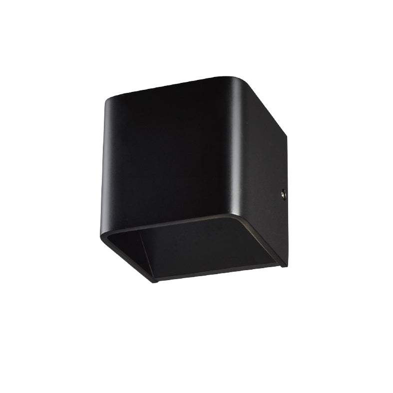 ΕΠΙΤΟΙΧΙΟ Φ/Σ LED ΜΑΥΡΟ UP-DOWN CUBE 1X3W 230V 3000K 30000hr - ledmania.gr