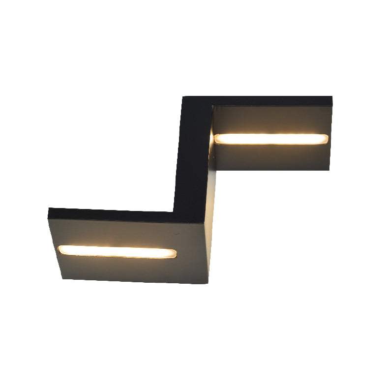 ΕΠΙΤΟΙΧΙΟ Φ/Σ LED UPSIDE TETRIS ΜΑΥΡΟ 2Χ4W 230V 3000K 30000h - ledmania.gr