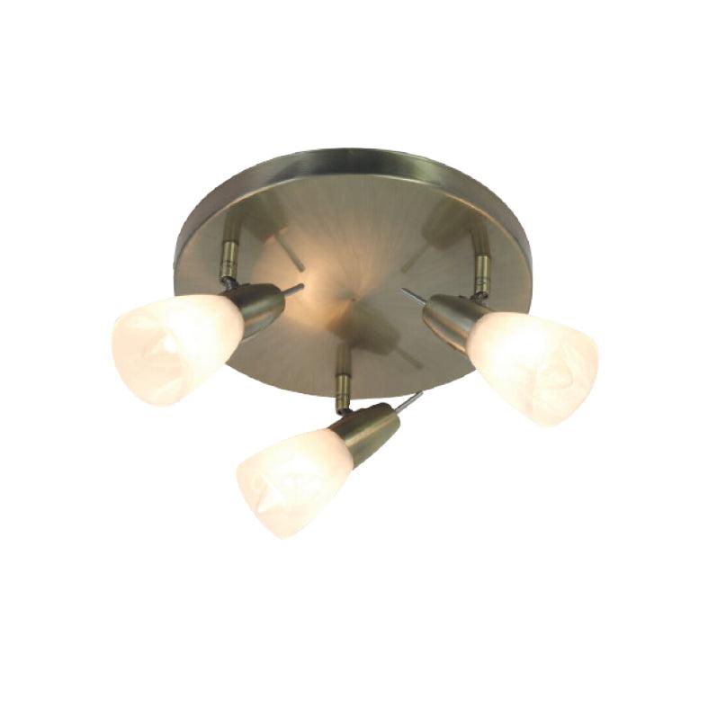 ΣΠΟΤ ΙΙI ΓΥΑΛΙ ΜΠΡΟΝΖΕ 3Χ40W E14 - ledmania.gr
