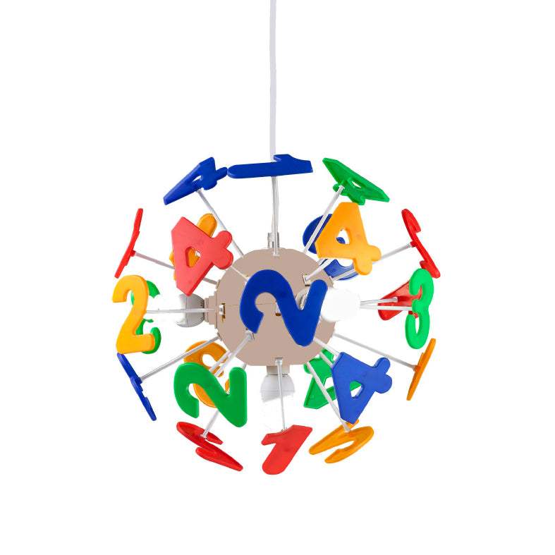 ΚΡΕΜΑΣΤΟ ΠΑΙΔΙΚΟ ΑΡΙΘΜΟΙ 3ΧE14 Φ35CM - ledmania.gr
