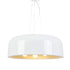 ΚΡΕΜΑΣΤΟ Φ/Σ 3XE27 ΜΕΤΑΛΛΙΚΟ ΛΕΥΚΟ Φ48cm - ledmania.gr