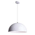 ΚΡΕΜΑΣΤΟ Φ/Σ 1XE27 ΜΕΤΑΛΛΙΚΟ ΛΕΥΚΟ Φ40cm - ledmania.gr