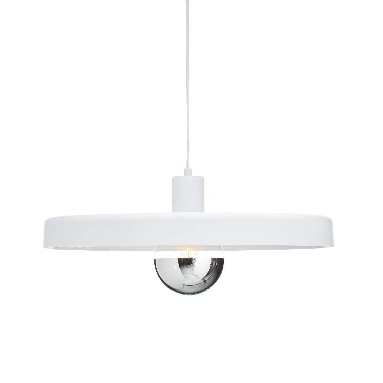 ΚΡΕΜΑΣΤΟ Φ/Σ 1ΧΕ27 ΜΕΤΑΛΛΙΚΟ ΛΕΥΚΟ Φ50ΧΗ120CM - ledmania.gr