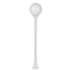 PLASTIC FLOOR GARDEN WHITE LUMINAIRE 100CM Φ200 E27 IP44 - ledmania.gr