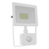 WHITE SENSOR LED SMD FLOOD LUMINAIRE IP66 20W 3000K 1600Lm 230V RA80 - ledmania.gr