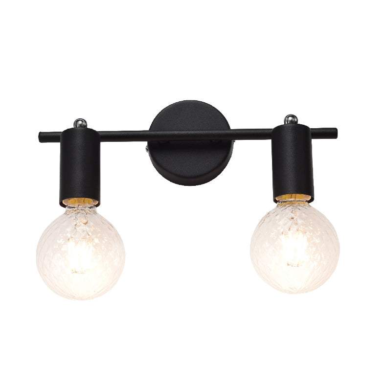 ΕΠΙΤΟΙΧΟ Φ/Σ 2ΧΕ27 ΜΑΥΡΟ ΜΑΤ ΜΕΤΑΛΛΙΚΟ 3,3X9,7X17CM - ledmania.gr