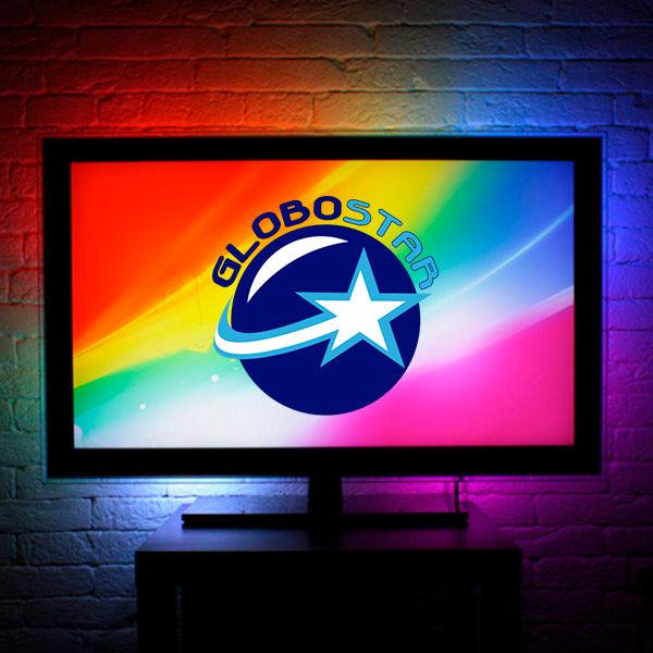 Πλήρες Κιτ Κρυφού Φωτισμού RGB με USB για Τηλεοράσεις και Τηλεχειριστήριο GloboStar 06006 - ledmania.gr