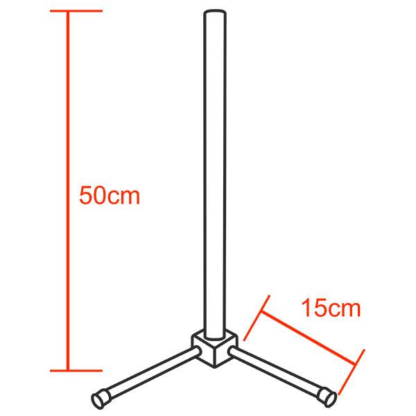 Μοντέρνο Minimal Επιτραπέζιο Μαύρο Φωτιστικό 50cm LED 10 Watt με Ασύρματο Χειριστήριο 2.4G RF & Dimmer RGBW+WW Πολύχρωμο - Ψυχρό - Ημέρας - Θερμό GloboStar ALIEN Design GLOBO-50-9 - ledmania.gr
